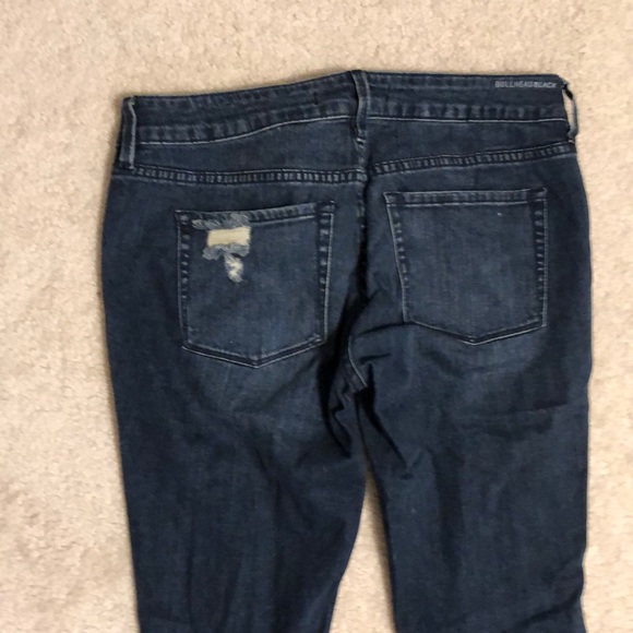 Bullhead Black Distressed Jeans - size 7 - Picture 6 of 7